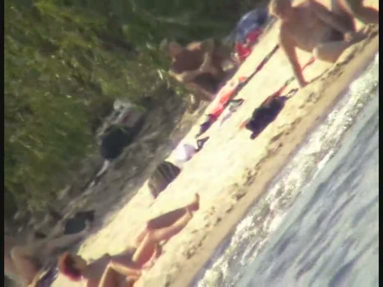 Nude beach sexy girls craze video