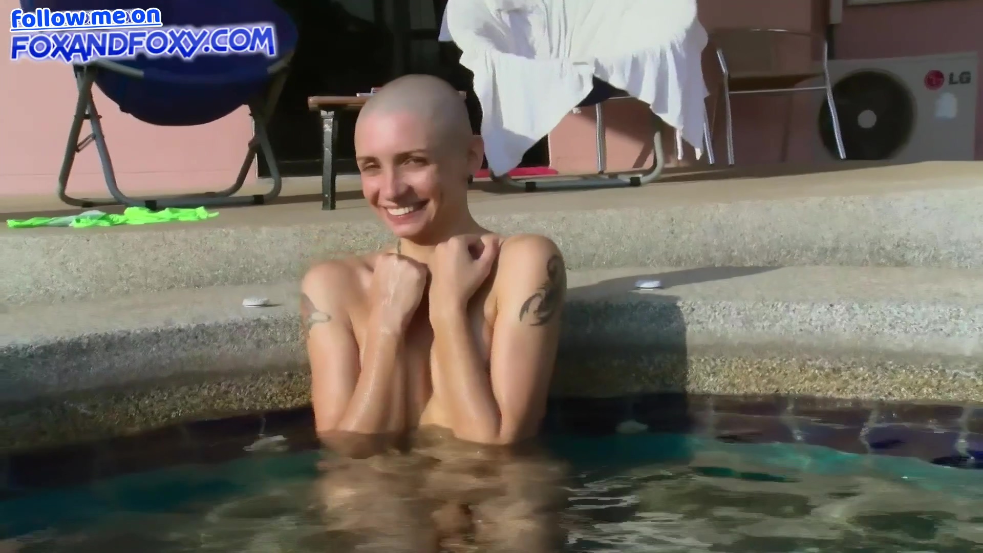 Lisa Fox - Romantic Bald Shaving Head Compilation With