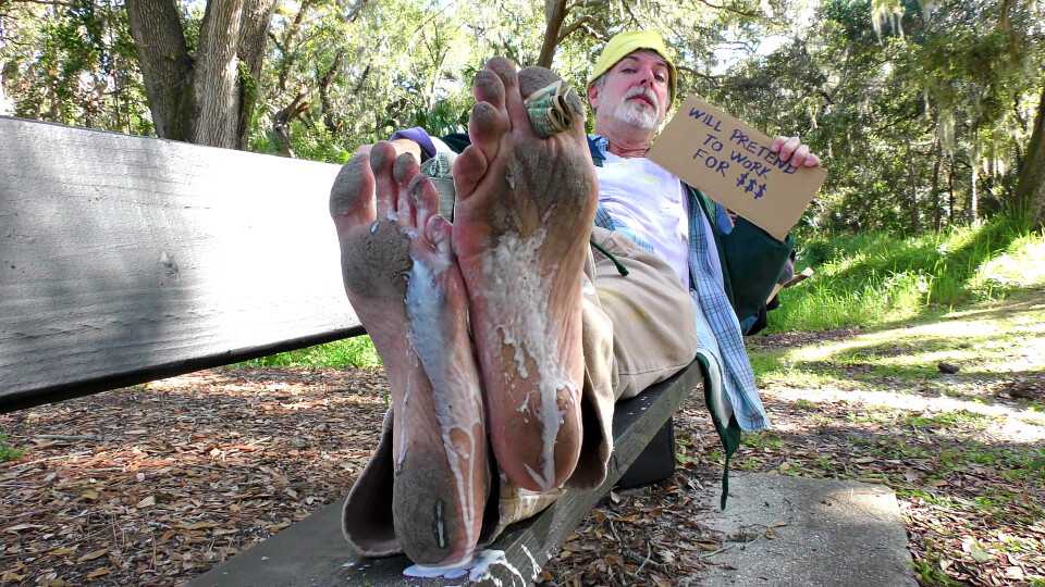 Homeless Man Dirty Foot Worship - Richard Lennox